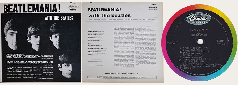 Beatlemania Canadian LP