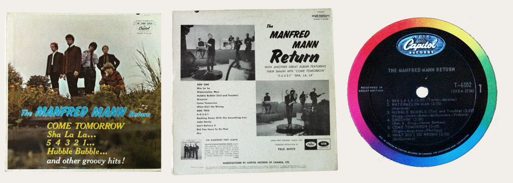 The Manfred Mann Return Canadian LP