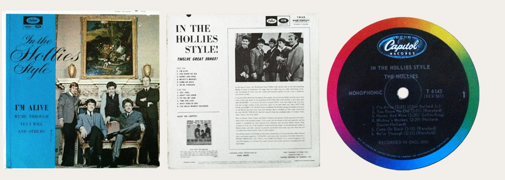 In The Hollies Style Canadian LP