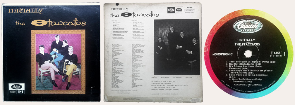 TheStaccatos Initially Canadian LP