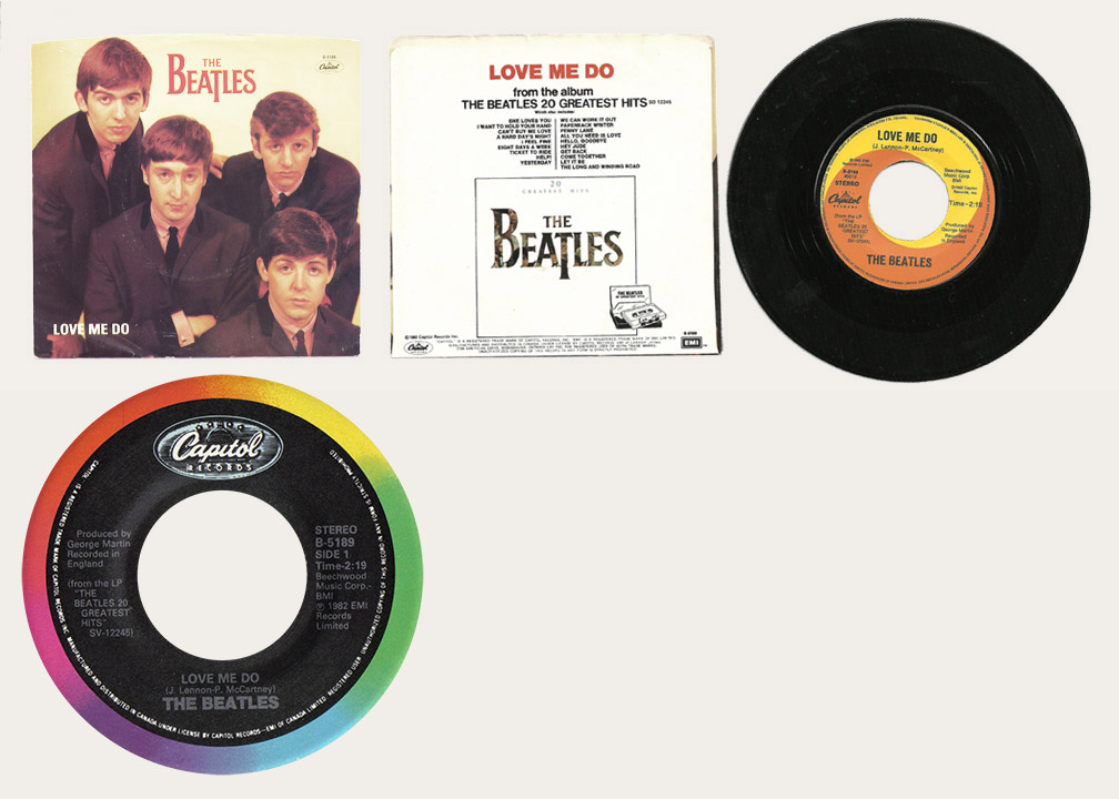  Love Me Do 1982 Reissue Canadian 45