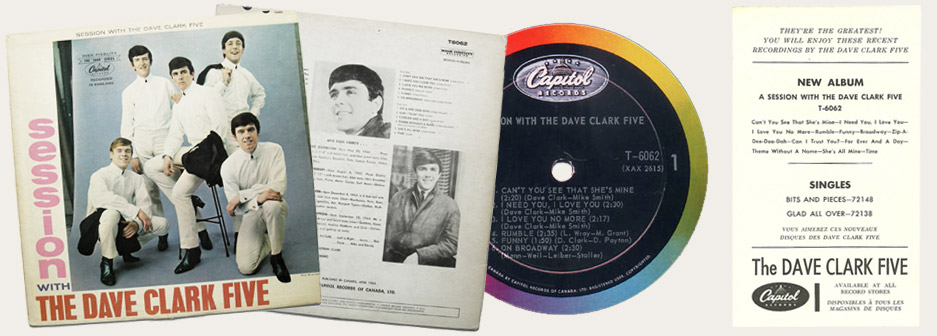 Session With The Dave Clark Five Canadian LP