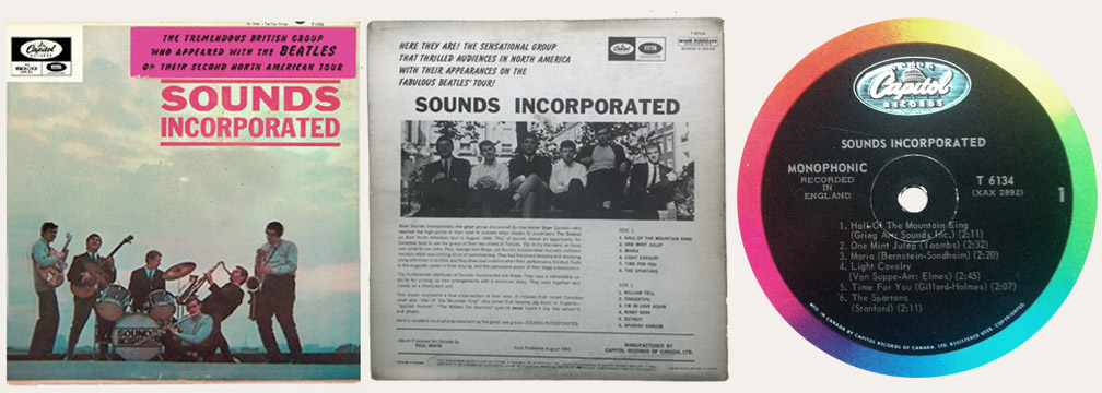 Sounds Incorporated Canadian LP