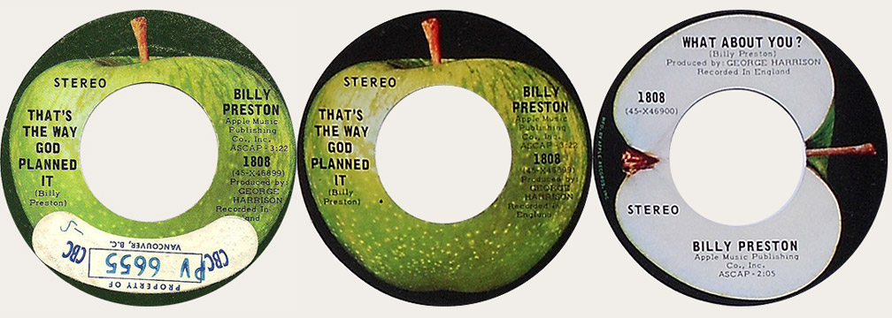 Billy Preston That's The Way Canadian Apple 45