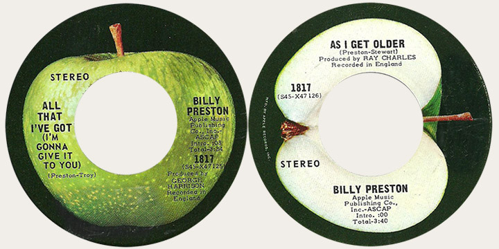 Billy Prestin All That I've Got Canadian Apple 45