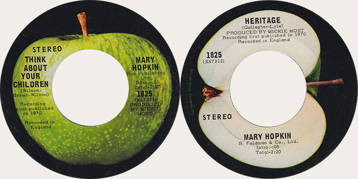 Mary Hopkin Think About Your Children Canadian Apple 45