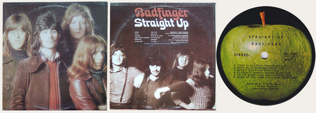 Badfinger Straight Up Canadian LP