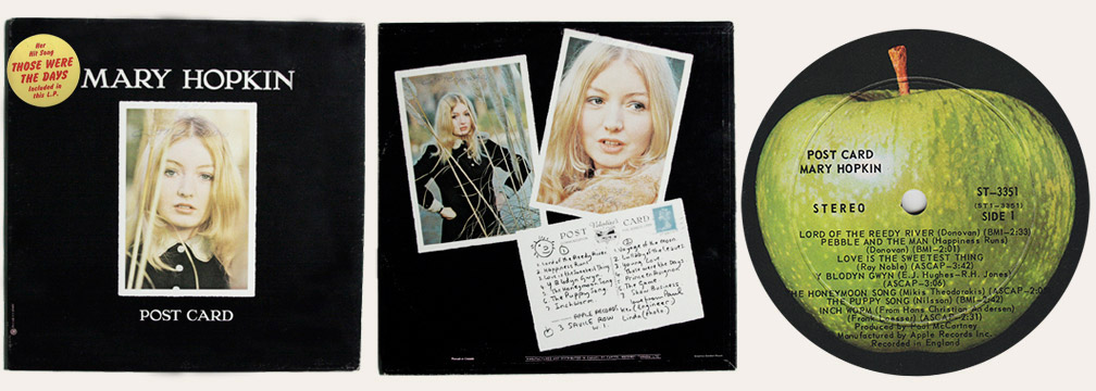Mary Hopkin Postcard Canadian LP