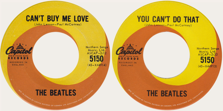 Can't Buy me Love Canadian 45