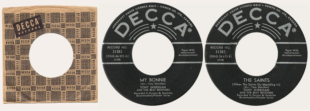  My Bonnie Decca Canadian 45