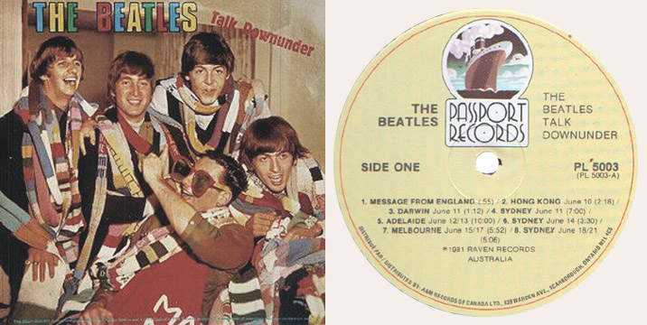 Beatles Talk Downunder Canadian LP
