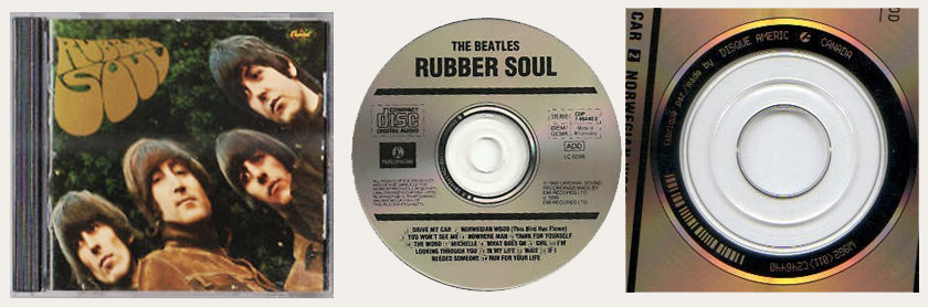 Rubber Soul Disc Amerik Canadian CD