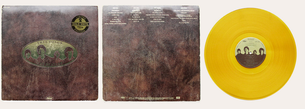  Love Songs Yellow Gold Vinyl Canadian LP