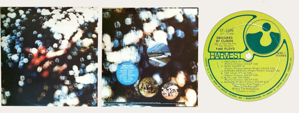 Pink Floyd Obscured By Clouds Canadian LP